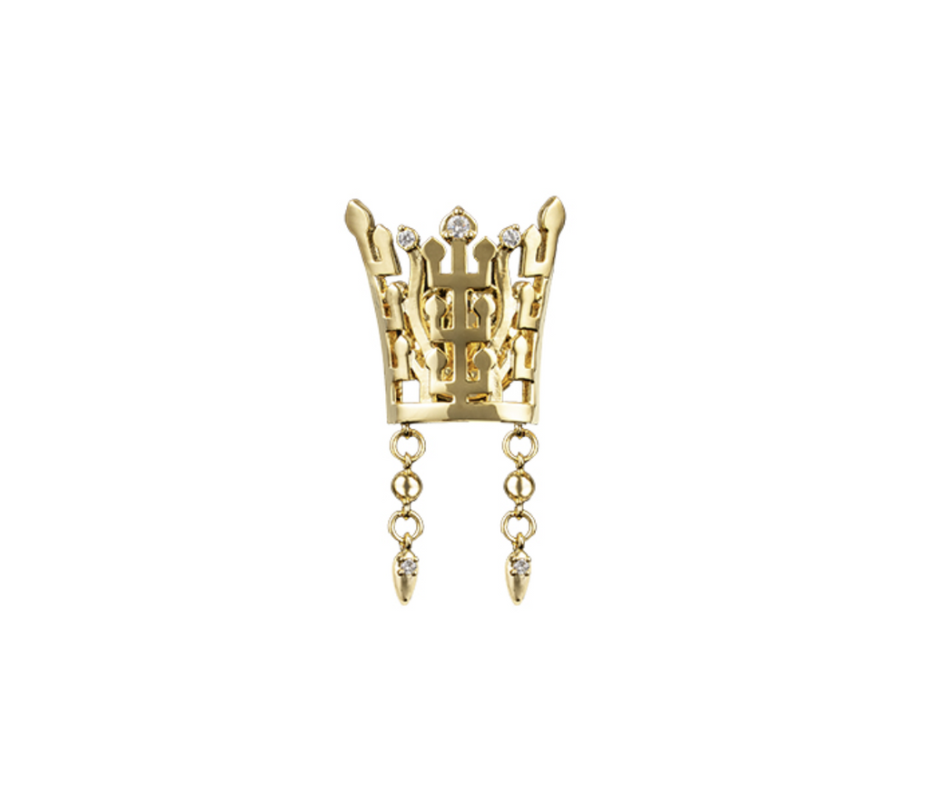 Korean Crafts Collection - Golden Crown badge 18K