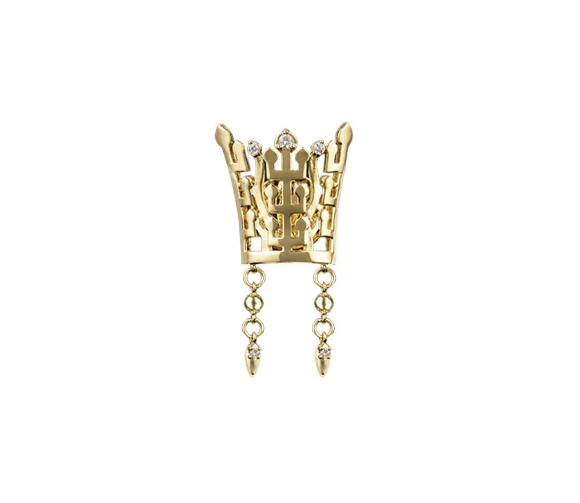 Korean Crafts Collection - Golden Crown badge 18K