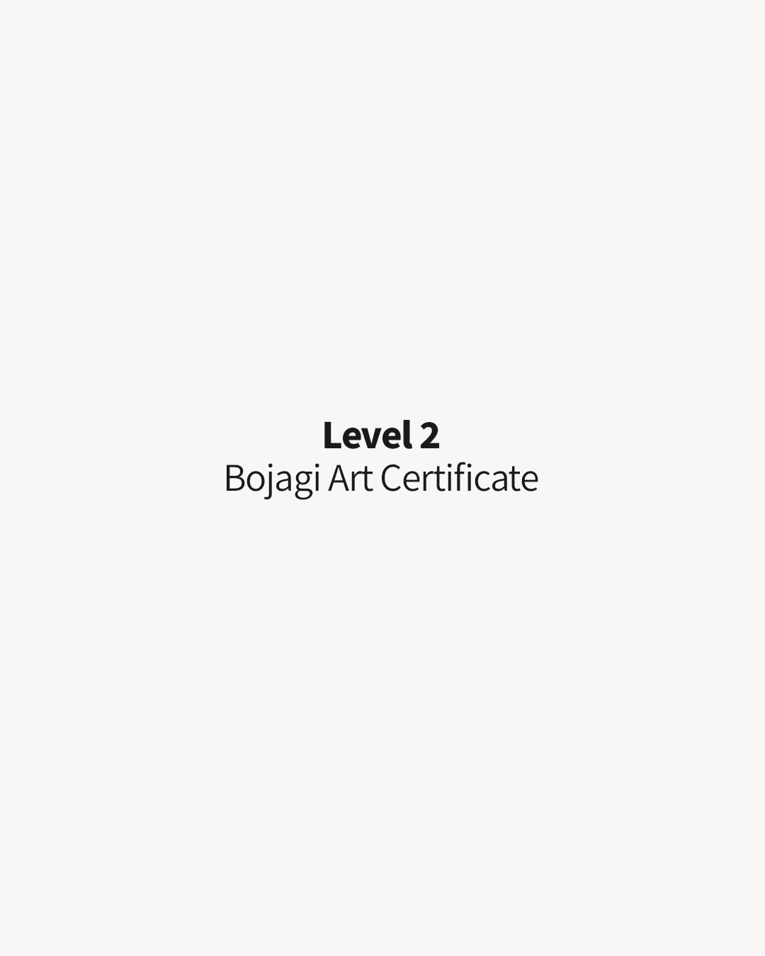 Level 2: Bojagi Art Certificate